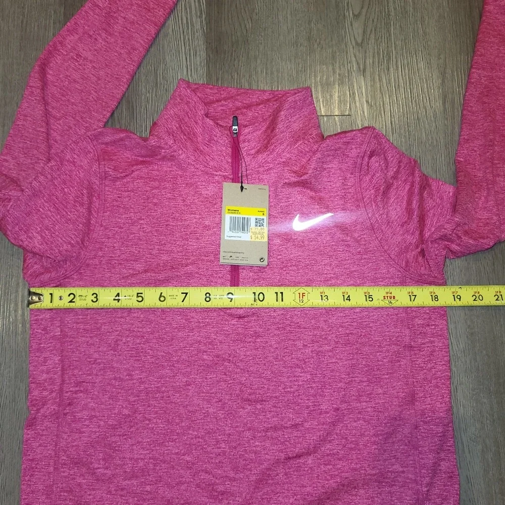 Nike Dri-Fit Running Long Sleeve Pullover 1/2 Zip Berry Women's Sze-S MSRP$54.99